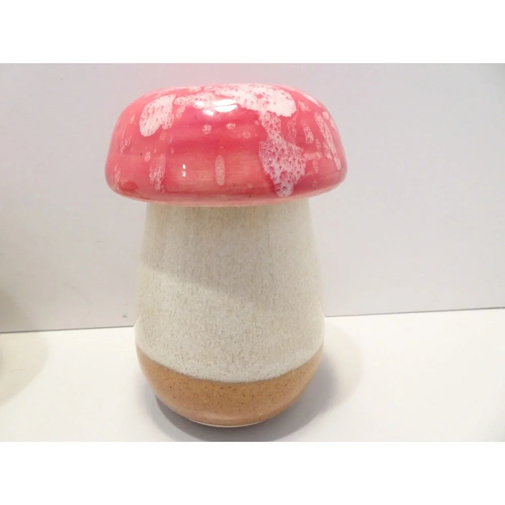 Handmade ceramic mushroom